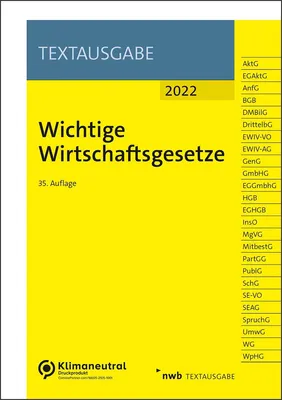 Produktbild von Wichtige Wirtschaftsgesetze