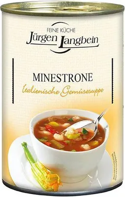 Produktbild von Jürgen Langbein Minestrone 400ml Dose Laktosefrei Glutenfrei Tafelfertig