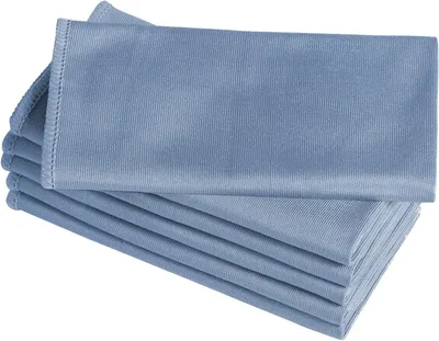 Productafbeelding van 6 Pack Microfiber Glasreinigdoeken 16 Inch - Lintvrij voor Ramen, Bril, Windscherm, Spiegels en RVS