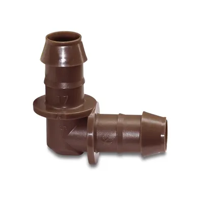 Produktbild von Rain Bird Kunststoff-Kniestück, 17 mm, gewellt, 3,5 bar, braun, Typ XFF17