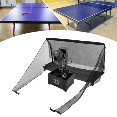 Productafbeelding van Tafeltennismachine, meerdere serviemodi, bediening via afstandsbediening, zwart