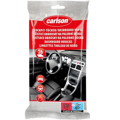 Obrázek produktu pro Čistící ubrousky na palubní desku Carlson 26ks