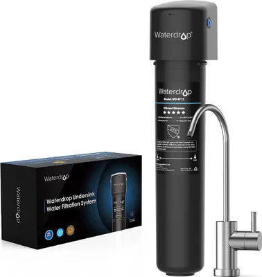 Produktbild von Waterdrop 15UB Untertisch-Wasserfiltersystem mit eigenem Wasserhahn, NSF/ANSI 42 , 60.000 Liter Wasserfilter Trinkwasser