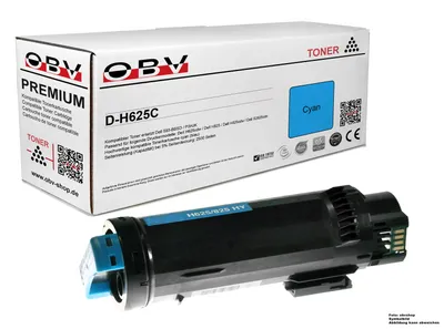 Produktbild von OBV Kompatibel 593-BBSD P3HJK Toner passend für Dell H625cdw H825 H825cdw S2825cdn - cyan 2500 Seiten