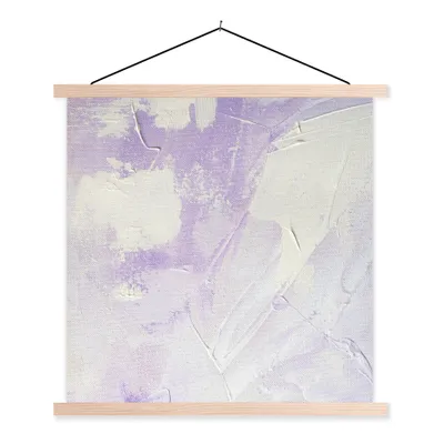 Produktbild von MuchoWow® Textilposter Abstrakt - Malerei - Design 40x40 cm mit holzfarbenen Rahmen - Posterleiste