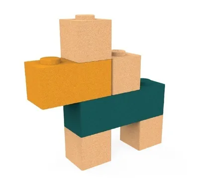 Image de Blocs de liège écologiques - Blocs - 6 pièces