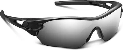 Produktbild von Famanu Sportsonnenbrille UV400 - gepolarisiert, schwarz