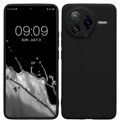 Produktbild von kwmobile Handyhülle für Xiaomi Poco F7 Ultra Hülle - weiches Handy Silikon Case - Schutzhülle Cover - Schwarz matt
