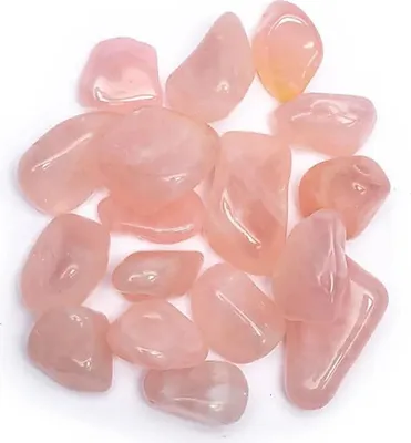 Produktbild von Rosenquarz Trommelsteine AA- -- ±2x3 cm, ±500 g online bestellen