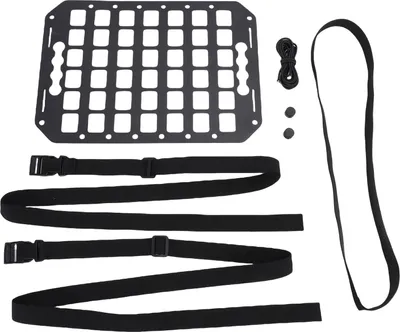 Immagine prodotto di Schienale per sedile auto, organizer Molle Panel, alluminio, spazio di stivaggio modulare multifunzionale per autocarri, SUV, camper, 356 x 254 x 2 mm