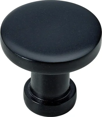 Produktbild von Hettich Möbelknopf Aluminium schwarz Ø 26,0 mm - 1 Stück
