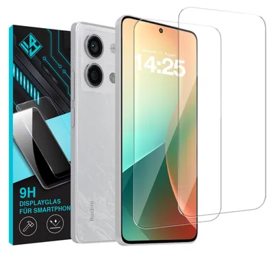 Produktbild von 2x 9H Schutzglas Displayschutzfolie für Xiaomi Redmi Note 13 5G Displayglas Displayschutz Glas Panzerfolie Schutzglasfolie