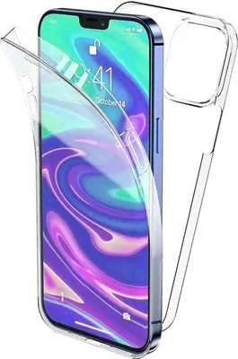 Produktbild von iPhone 13 Pro Max Full Cover Silikon 6.7" TPU 360° Transparent Schutzhülle