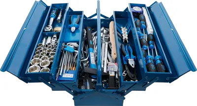 Produktbild von BGS 3306 | Metall-Werkzeugkoffer inkl. Werkzeug-Sortiment | 137-tlg.