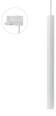 Produktbild von Spectrum 3-Phasen-Stromschiene Pendelleuchte Chloe Slim Weiß max. 25W GU10 MR11 kürzbar verstellbarer Abstrahlwinkel