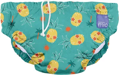 Produktbild von Bambino Mio, revolutionäre wiederverwendbare Schwimmwindel für Babys und Kleinkinder, Jungen und Mädchen, Alberne Ananas, L (1-2 Jahre) Alberne Ananas 1-2 Jahre