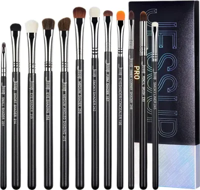 Zdjęcie produktu dla Jessup Pro Eyeshadow Brushes Zestaw pędzli do makijażu oczu T339, 12 sztuk