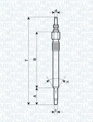 Produktbild von MAGNETI MARELLI 062900057304 Diesel Glühkerze für JEEP CHEROKEE (KJ)