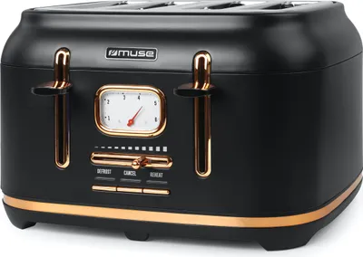 Produktbild von Muse ms-131 bc schwarz / Toaster für 4 Scheiben Brot