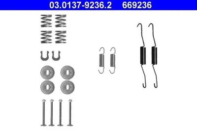 Produktbild von ATE Zubehörsatz Bremsbacken 03.0137-9236.2 Hinten für TOYOTA Yaris Schrägheck (P1)