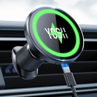 Produktbild von Magnetischer Handyhalter für das Auto – MagSafe – 15 W Aufladung – 360° verstellbar