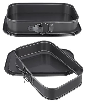 Rechteckige Springform 2er Set, 33x23x6,5 cm, antihaftbeschichtet