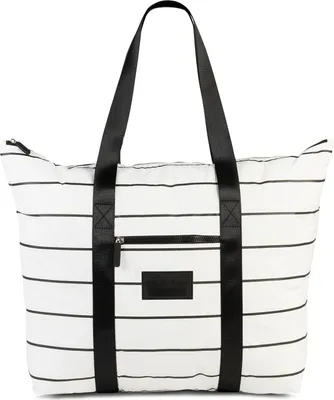Produktbild von Badetasche weiß mit mehreren Reißverschlussfächern und Trolley-Aufsteckfunktion