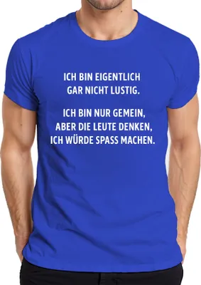 Zdjęcie produktu dla Nie jestem śmieszny tylko wredny Sarkastyczny humor Ironia Koszulka męska, Niebieski, 3XL