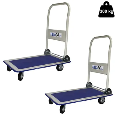 Produktbild von 2x Plattformwagen Transportwagen Klappbar Rollwagen Handwagen Klappwagen 300 kg