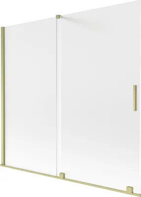 Immagine prodotto di Mexen Velar paratia per vasca da bagno scorrevole a 2 ante 170 x 150 cm, satinato, oro spazzolato - 896-170-000-31-55
