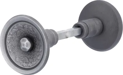 Produktbild von Alpertec Knopfdrückerpaar Schmiedeisen silber