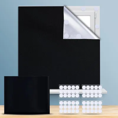 Obrázok produktu pre Hračka na objavovanie, prenosná, 100% zatemňovacia roleta, 300 x 145 cm, čierna | Vhodná pre okná, spálne, detské izby a strešné okná, s 30 kusmi