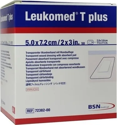 Zdjęcie produktu dla Leukomed transp.plus sterylne plastry 5x7,2 cm 50 szt