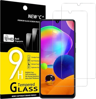 Produktbild von Panzer Schutz Glas Samsung Galaxy A31 2 Stück 9H Härte Ultra-klar