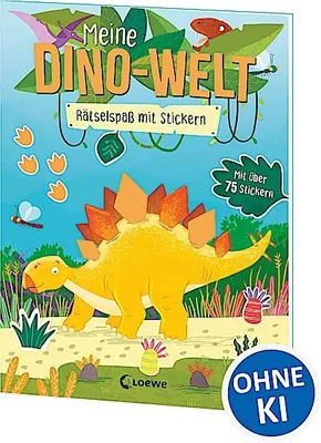 Obrázek produktu pro Meine Dino-Welt - Rätselspaß mit Stickern