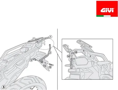 Immagine prodotto di Portapacchi Monokey/Monolock GIVI SR1162 senza piastra