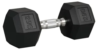 Produktbild von HOMCOM Hexagon Kurzhanteln Gusseisen Hanteln Griff gerändelt 1 x 12,5 KG