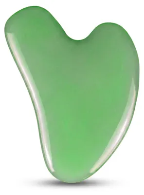 Produktbild von Gua Sha Massagestein für Gesicht & Körper – Durchblutung, Hautstraffung, synthetischer Stein