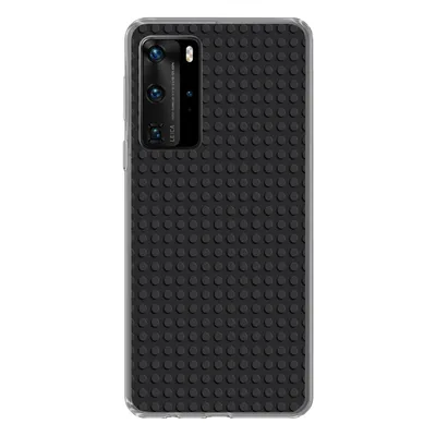 Produktbild von MuchoWow® Handyhülle Schutzhülle Hülle für Huawei P40 Pro Bild - Schwarz Silikon Softcase Handy Hülle - Schutz
