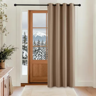 Produktbild von Türvorhang Kälteschutz Blickdicht H200 x B140 cm Cappuccino 1er Pack