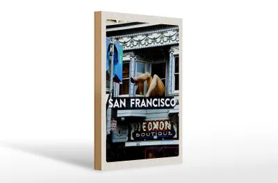 Produktbild von Holzschild Reise 20x30cm San Francisco Piedmon Boutique