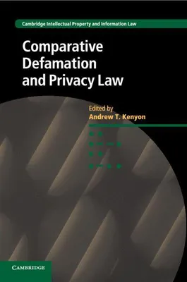 Produktbild von Comparative Defamation and Privacy Law