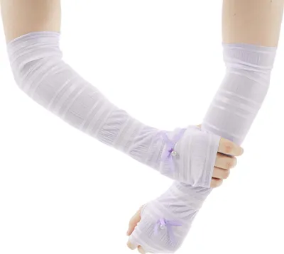 Produktbild von 1 Paar Sonnenschutz Kühlende Perlen Armstulpen Für Frauen Kompressionsstulpen Für Fußball Golf & Volleyball Armstulpen Sonnenstulpen Taro Lila