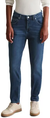Productafbeelding van Marc O'Polo dames jeans, model boyfriend fit, met stretch