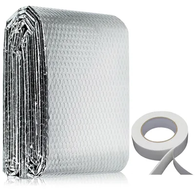 Productafbeelding van Radiatorfolie isolatiefolie - Aluminium bellenfolie - 0,6 x 5 m - Reflecterend