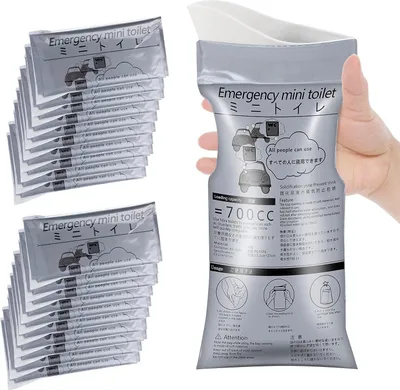 Produktbild von Emergency Portable Urine Bag, 20 Pack Travel Urinal Bag, Unisex Urinal Bag, Disposable Urine Bag Suitable for Camping, Travel, Traffic Jams, Pregnant Women, Children, Patients