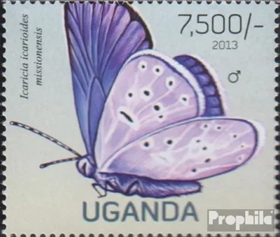 Produktbild von Briefmarken Uganda 2013 Mi 3019 (kompl.Ausg.) postfrisch Schmetterlinge