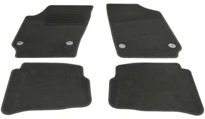 Fußmatten Set für VW Polo 9N, Bj. 3/2007-5/2009, schwarz