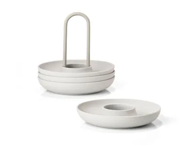 Produktbild von Zone Denmark 332023, Metall, Silikon, Grau, Einfarbig, 112 mm, 95 mm, 1 Ei
