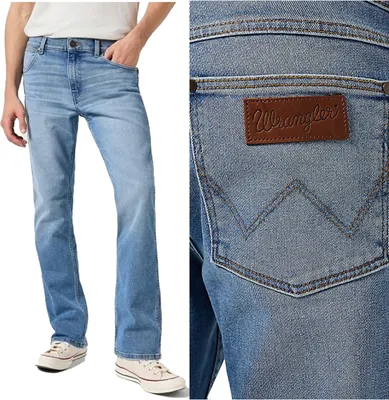 Produktbild von WRANGLER, Herren Jeanshosen, Straight fit, HORIZON, W36 L32, Blau, Jeans, baggyjeans, buggy